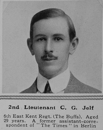 Jelf C G 2nd Lt 5th East Kent Regt The Sphere 13th Nov 1915