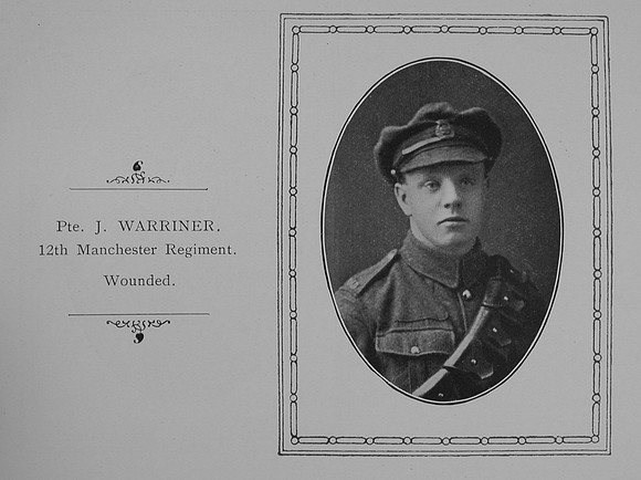 Warriner J Pte 12th Manchester Regiment William Graham Co Roll Of Honour