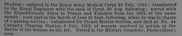 Wellard H W Cpl 113302 Royal Engineers Obit Part 2 De Ruvignys Roll Of Honour Vol 4