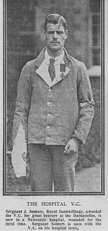 Somers J Sergt VC Royal Inniskilling Fusiliers The Graphic 22nd July 1916