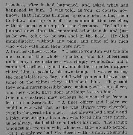Beech R A J Lt 16th Lancers Obit Part 7 TheBond Of Sacrifice Vol 2