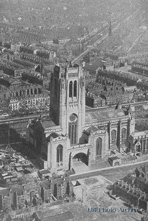 Liverpool Cathedral Still Being Built 1940s