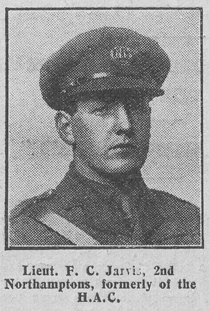 Jarvis F C Lt 2nd Northamptonshire Regiment The Graphic 22nd July 1916