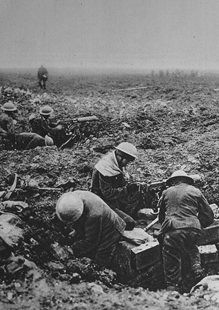 Canaian Machine Gunners On Vimy Ridge