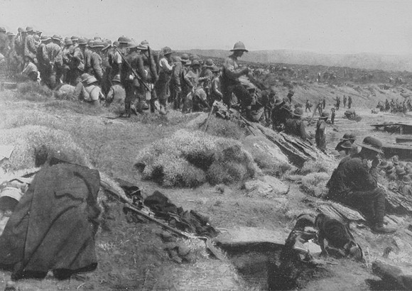 British Troops After The Landing At Suvla Bay