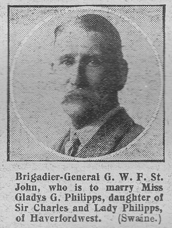 St John G W F Brig Gen General Staff The Graphic 16th Oct 1916