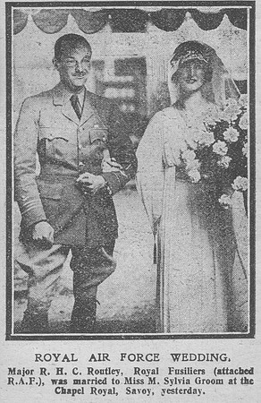 Routley R H C Major Royal Air Force The Graphic 10th July 1918