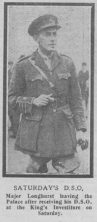 Longhurst Major DSO The Graphic 21st Oct 1918