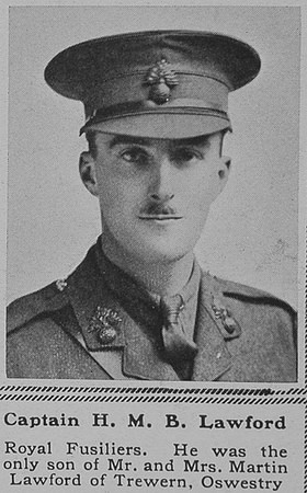 Lawford H M B Captain Royal Fusiliers The Sphere 18th Aug 1917