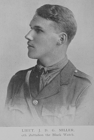 Miller J D G Lt 9th Black Watch