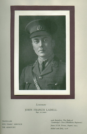 Ladell J F Lt