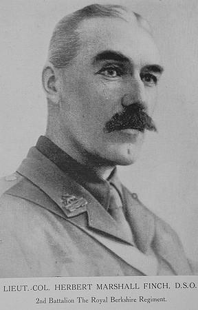Finch H M Lt Col DSO 2nd Royal Berkshire Regiment
