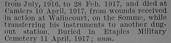 Skinner H Sig 2nd King's Royal Rifle Corps Obit Part 2 De Ruvignys Roll Of Honour Vol 3