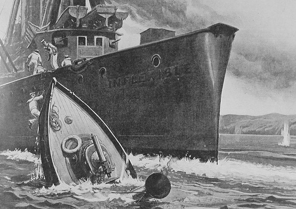 Narrow Escape Of A Picket Boats Crew In The Dardanelles