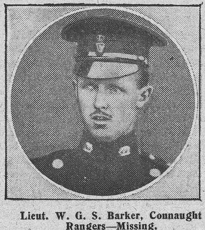 Barker W G S Lt Connaught Rangers The Graphic 5th Sep 1914