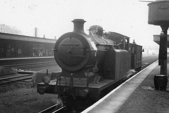 A Steam Train At Cheam Station Surrey