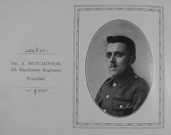 Hutchinson A Pte 5th Manchester Regiment William Graham Co Roll Of Honour