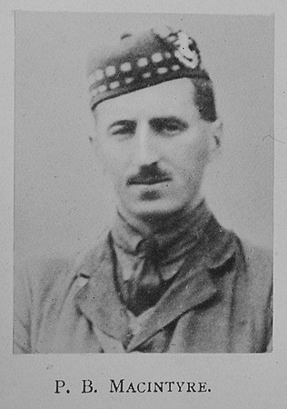 MacIntyre P B Captain 4th Seaforth Highlanders