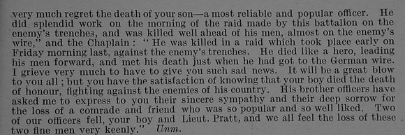 Stewart W M 2nd Lt 10th Cameronians Obit Part 2 De Ruvignys Roll Of Honour Vol 4