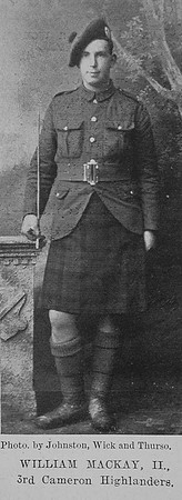 MacKay W Pte 3rd Cameron Highlanders The Sword Of The North Highland Memories Of The Great War - Dugald MacEchern