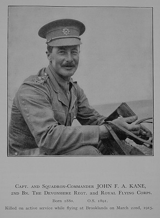 Kane J F A Squad Comm Royal Flying Corps