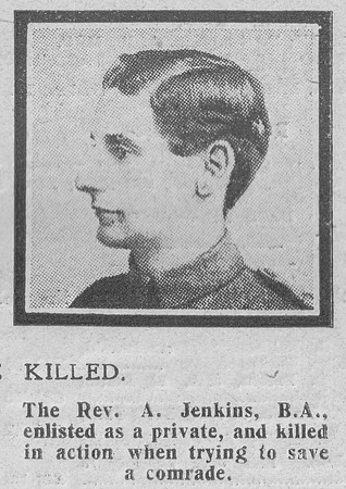 Jenkins A Pte 370129 Royal Army Medical Corps The Graphic 8th Oct 1918