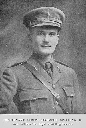 Spalding A G Lt 10th Royal Inniskiling Fusiliers