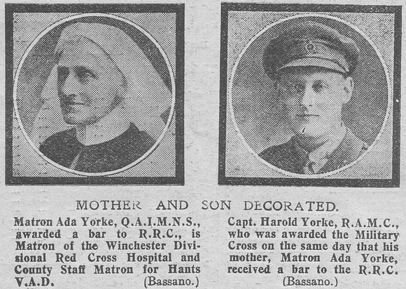 Yorke H Captain MC Royal Army Medical Corps The Graphic 6th July 1918