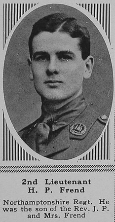 Frend H P 2nd Lt 6th Northants Regt The Sphere 26th May 1917