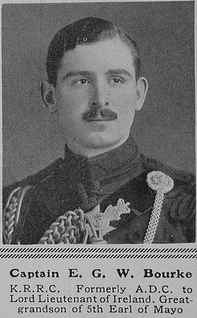 Bourke E G W Captain Kings Royal Rifle Corps The Sphere 31st Jul 1915