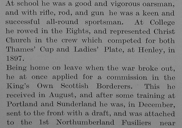 Bagshawe L V Captain 3rd Kings Own Scottish Borderers Obit Part 2 The Bond Of Sacrifice Vol 2
