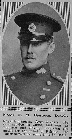 Browne F M Major DSO The Sphere 30th Oct 1915