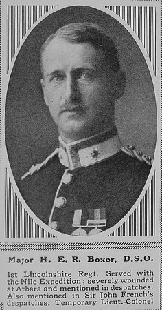 Boxer H E R Major DSO 1st Lincs Regt The Sphere 19th Feb 1916
