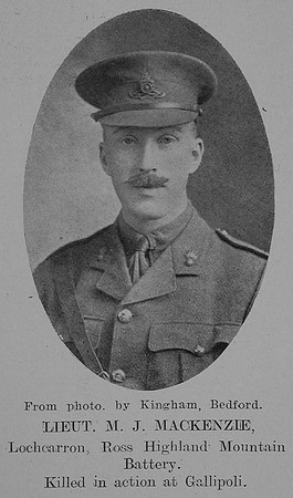 Mackenzie M J Lt Royal Garrison Artillery The Sword Of The North Highland Memories Of The Great War - Dugald MacEchern