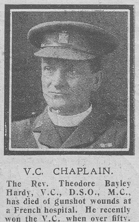 Hardy T B Rev VC DSO MC Army Chaplain The Graphic 21st Oct 1918