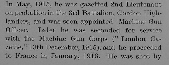 Almond H T 2nd Lt 3rd Gordon Highlanders Obit Part 4 The Bond Of Sacrifice Vol 2