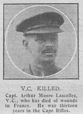 Lascelles  M Captain VC 14th Durham Light Infantry The Graphic 20th Nov 1918