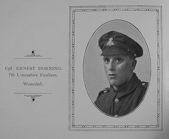 Dorning E Cpl 7th Lancashire Fusiliers William Graham Co Roll Of Honour