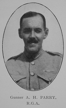 Parry A H Gnr Royal Garrison Artillery William Graham Co Roll Of Honour