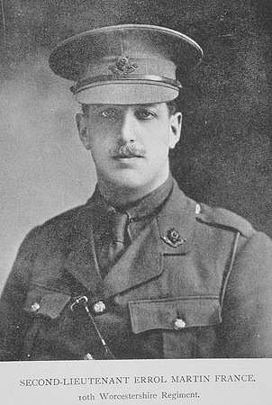 France E M 2nd Lt 10th Worcesershire Regiment