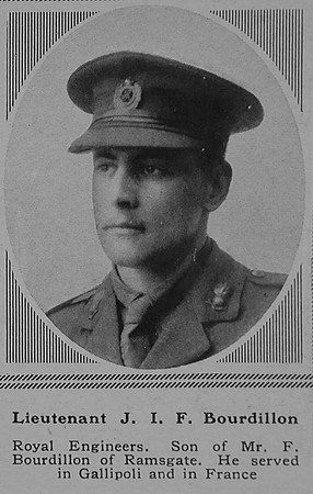 Bourdillon J I F Lt Royal Engineers The Sphere 9th Dec 1916