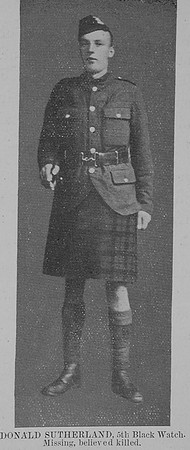 Sutherland D Pte 26468 5th Black Watch The Sword Of The North Highland Memories Of The Great War - Dugald MacEchern