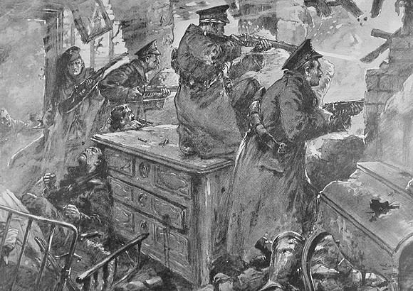 The British Defence Of A House Near La Bassee