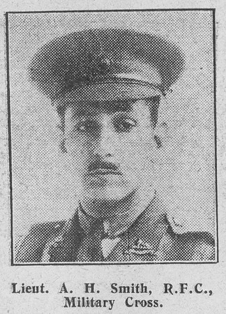 Smith A H Lt MC Royal Flying Corps The Graphic 26th Aug 1916