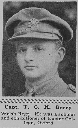 Berry T C H Captain 5th Welsh Regt The Sphere 5th Oct 1918