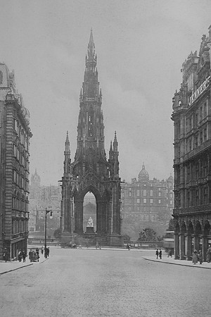 The National Memorial To Sir Walter Scott Edinburgh 1920s