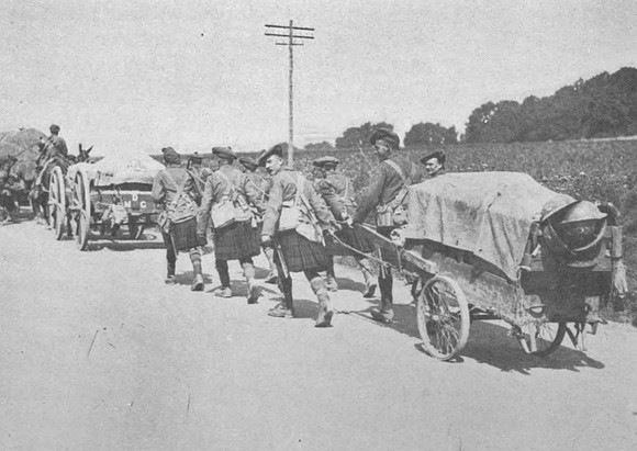 Royal Highlanders Of Canada Marching From Hill 70 August 1917