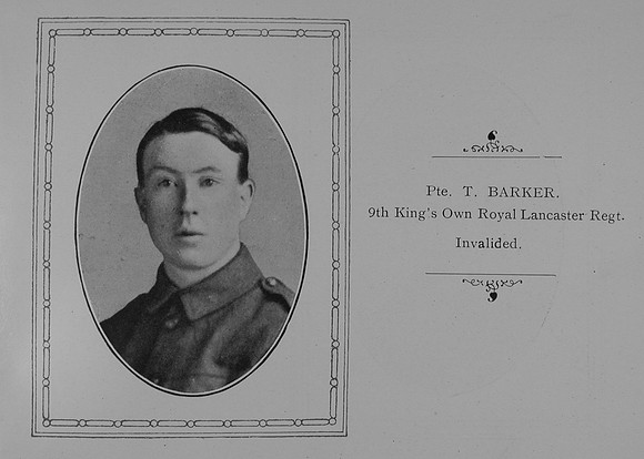 Barker T Pte 9th Kings Own William Graham Co Roll Of Honour