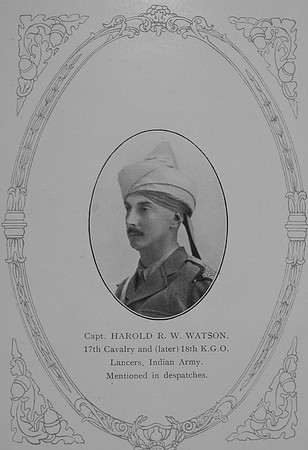 Watson H R W Captain Indian Army William Graham Company