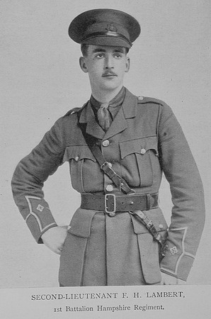 Lambert F H 2nd Lt 1st Hampshire Regiment